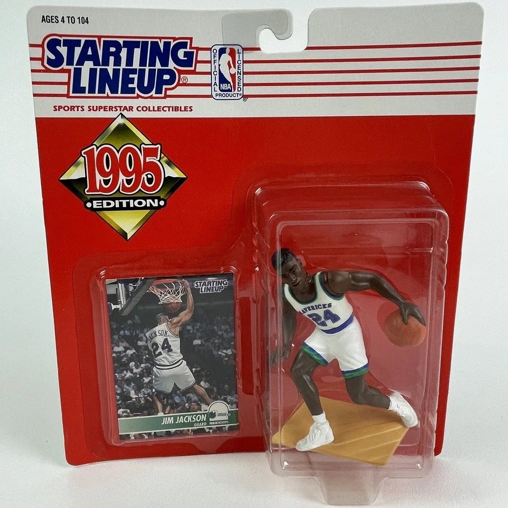 NBA Starting Lineup SLU Jim Jackson Action Figure Dallas Mavericks 1995